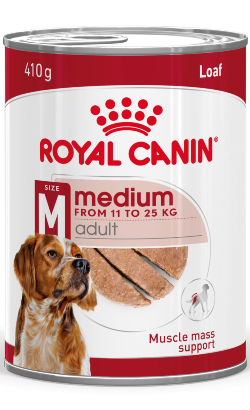 Ração húmida para Cão Royal Canin Dog Medium Adult Loaf | Wet (Lata) | 12 x 410 g