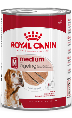 Ração húmida para Cão Royal Canin Dog Medium Ageing 7+ Loaf | Wet (Lata) | 12 x 410 g
