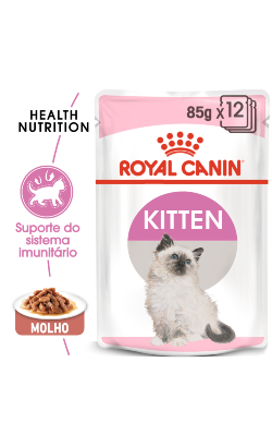 Ração húmida para Gatos Royal Canin Cat Kitten in Gravy | Wet (Saqueta) | 12 x 85 g
