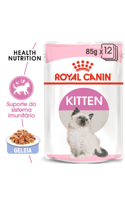 Ração húmida para Gatos Royal Canin Cat Kitten in Jelly | Wet (Saqueta) | 12 x 85 g