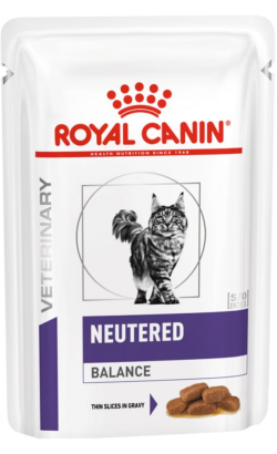 Ração húmida para Gatos Royal Canin Vet Health Nutrition Feline Neutered Adult Balance | Wet (Saqueta) | 6 x 85 g