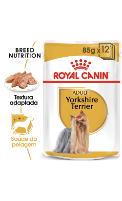 Ração húmida para Cão Royal Canin Dog Yorkshire Adult | Wet (Saqueta) | 12 x 85 g