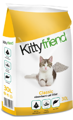 Areia para Gato Sanicat Classic Kitty Friend | 30 lt