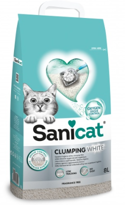 Areia para Gato Sanicat Clumping White | 10 L