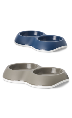 Comedouro para cão Savic Comedouro Delice Duplo | Cores Sortidas | 2 x 0,2 Lt