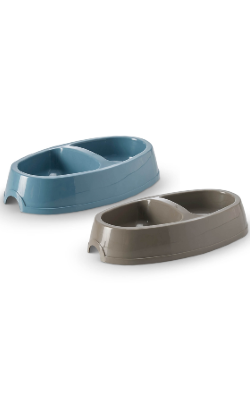 Savic Comedouro Picnic Twin Cat | 0,15 L | Bluestone