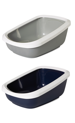 Caixa de areia para Gatos Savic WC Aseo Jumbo | Cinzento