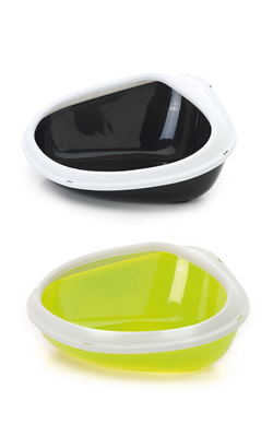 Medium para Roedores Savic WC Concha Corner Toilet with Rim | Preto