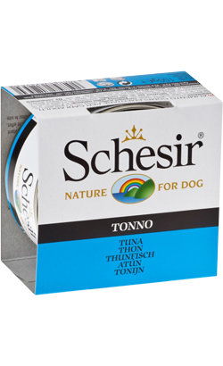 Ração húmida para Cão Schesir Dog Atum em Gelatina | Wet (Lata) | 10 x 150 g