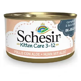 Schesir Gato Gatinho Filete de Frango com Aloe em Gelatina - Ração húmida para gato em crescimento