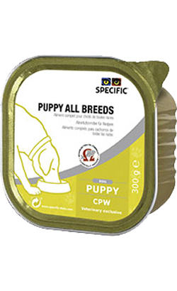 Ração húmida para Cão Specific CPW Puppy All Breeds | Wet (Terrina) | Cx c/ 6 terrinas 300 g