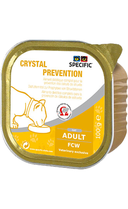 Ração Veterinária húmida para Gatos Specific Cat FCW Crystal Prevention | Wet (Terrina) | Cx c/ 7 terrinas 100 g