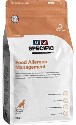 Ração Veterinária para Gatos Specific Cat FDD-HY Food Allergen Management | 2 kg