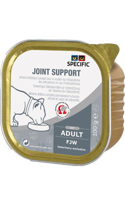 Ração Veterinária húmida para Gatos Specific Cat FJW Joint Support | Wet (Terrina) | Cx c/ 7 terrinas 100 g