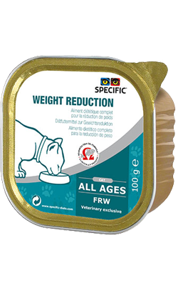 Ração Veterinária húmida para Gatos Specific Cat FRW Weight Reduction | Wet (Terrina) | Cx c/ 7 terrinas 100 g