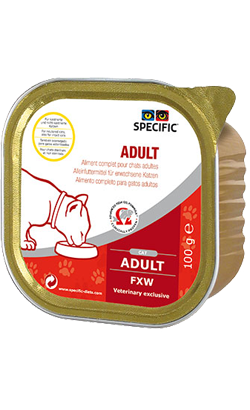 Ração húmida para Gatos Specific Cat FXW Adult | Wet (Terrina) | Cx c/ 7 terrinas 100 g