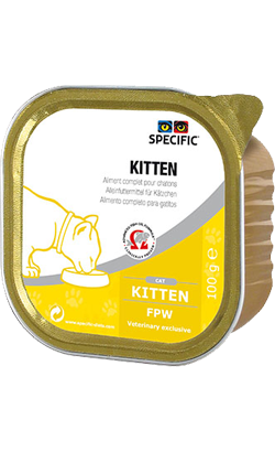 Ração húmida para Gatos Specific FPW Kitten | Wet (Terrina) | Cx c/ 7 terrinas 100 g