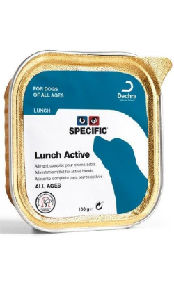 Ração húmida para Cão Specific Lunch Active All Breeds | Wet (Terrina) | Cx c/ 7 terrinas 100 g
