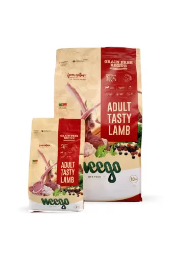 OFERTA 2kg: Weego Dog Grain Free Food Grain Free Adult Tasty Lamb 10 KG + Embalagem 2kg Grátis