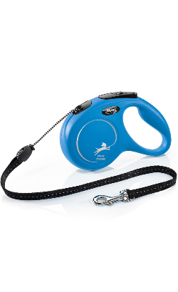 Trela para cão Flexi Classic Cord | Blue | S - 8 m até 12 kg