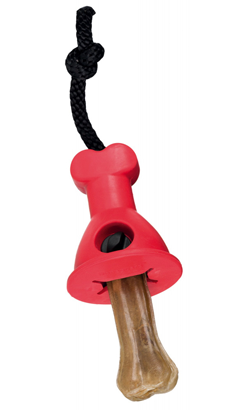 Brinquedo para cão Trixie Brinquedo Suporte para Osso em Borracha Rígida | 13 cm