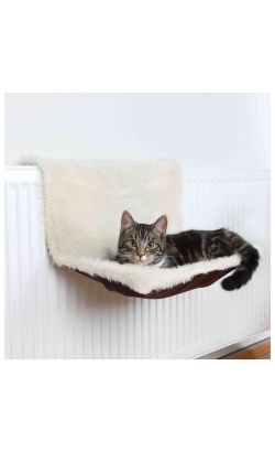Trixie Cama p/ Gatos c/ Aplicação p/ Radiadores | Creme/Castanho