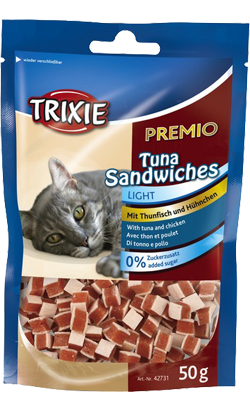 Biscoitos para Gato Trixie Cat Snack Premio Tuna Sandwiches | 50 g