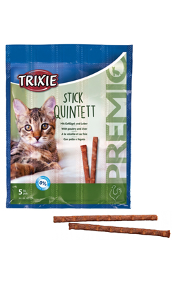 Biscoitos para Gato Trixie Cat Stick Quintett | Chicken and Liver | 3 x 5 sticks