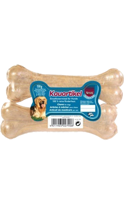 Snack para cão Trixie Chewing Bones of Rawhide (Blister c/ 2 Unidade) | 13 cm