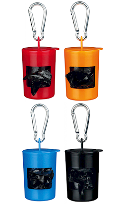 Trixie Dispensador de Sacos de Plástico com Mosquetão | Cores Sortidas para cão | Tamanho M