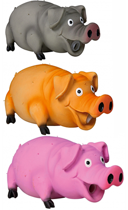 Brinquedo para cão Trixie Porco em Latex - Cores Sortidas | 1 Unidade