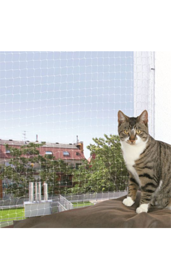 Rede de Protecção para Gatos Transparente Trixie | 6 m x 3 m