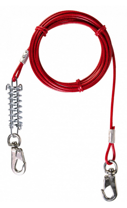 Trela para cão Trixie Cabo Aço Revestido | 15 m