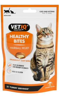 Biscoitos para Gatos Vetiq Healthy Bites Hairball Remedy Treats Cat | 65 g