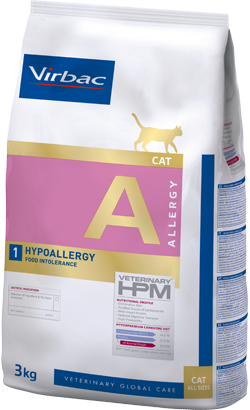 Ração Veterinária para Gatos Virbac Veterinary HPM A1 Cat Hypoallergy | 3 kg