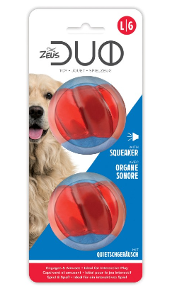 Zeus Duo Bolas com Som | 6,3 cm