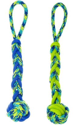 Zeus Fitness Rope & TPR Tug Ball | Cores Sortidas | 40 cm