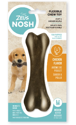 Zeus Nosh Flexible Puppies Chew Bone Frango | 11 cm
