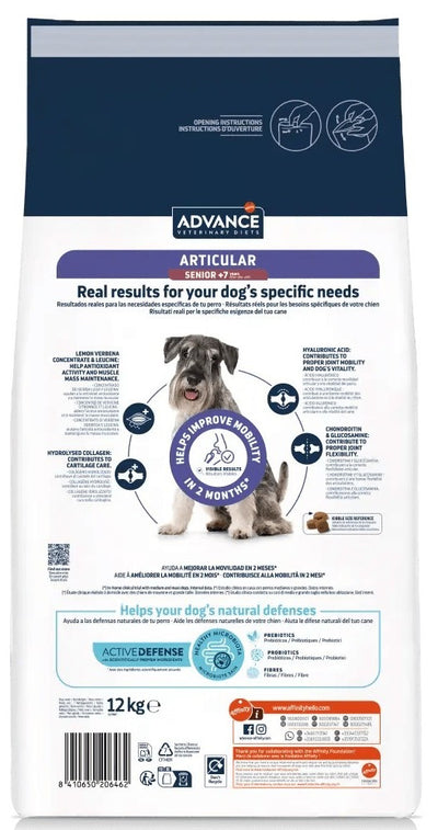Ração Veterinária para Cão Advance Vet Dog Articular Senior +7 Years | 12 kg