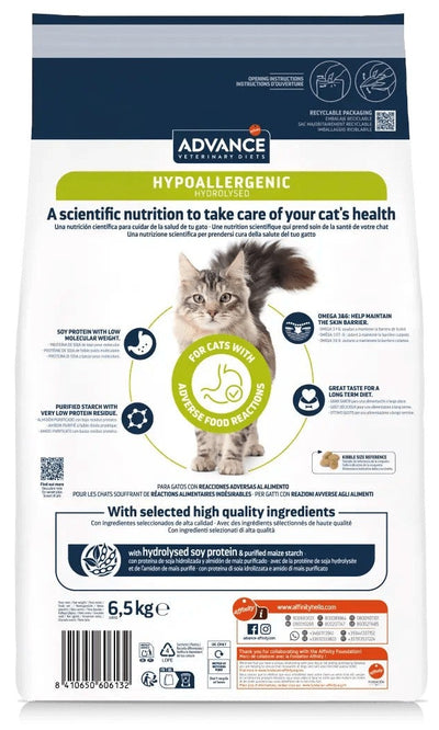 Ração Veterinária para Gatos Advance Vet Cat Hypoallergenic | 6,5 kg