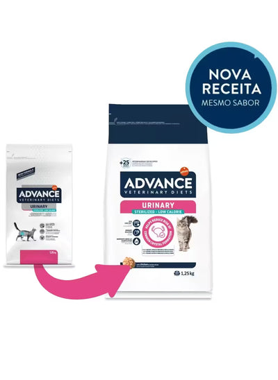 Ração Veterinária para Gatos Advance Vet Cat Urinary Sterilized Low Calorie | 7,5 kg