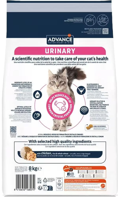 Ração Veterinária para Gatos Advance Vet Cat Urinary | 8 kg