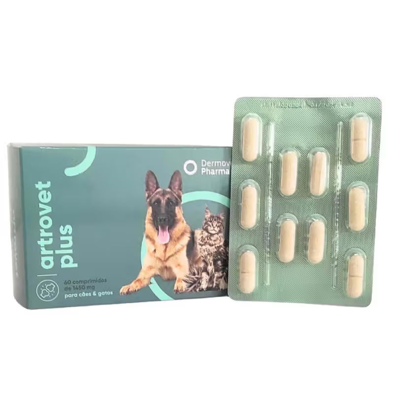Dermovet Pharma Artrovet Plus Perro y Gato - Snack para perro y gato para soporte articular