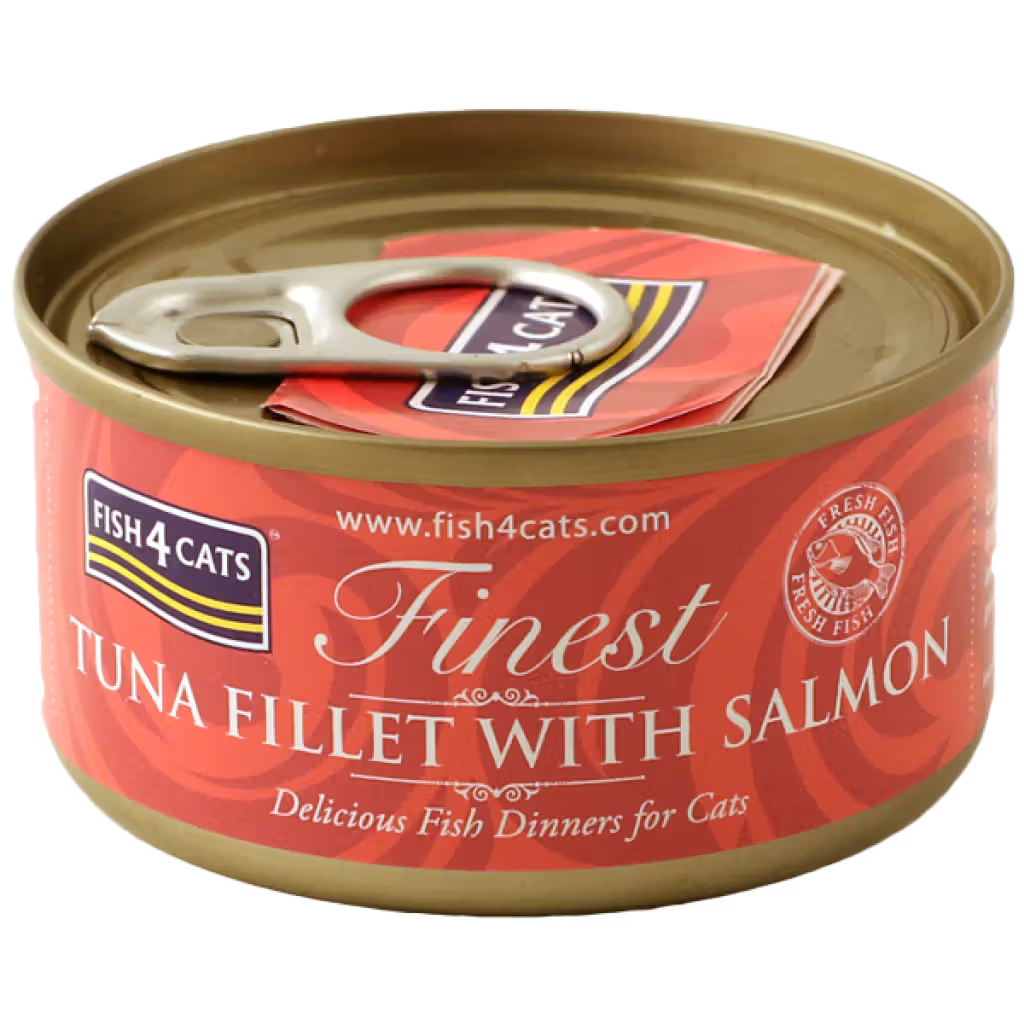 Fish4Pets Finest Gato Atún y Salmón - Comida húmeda para gato