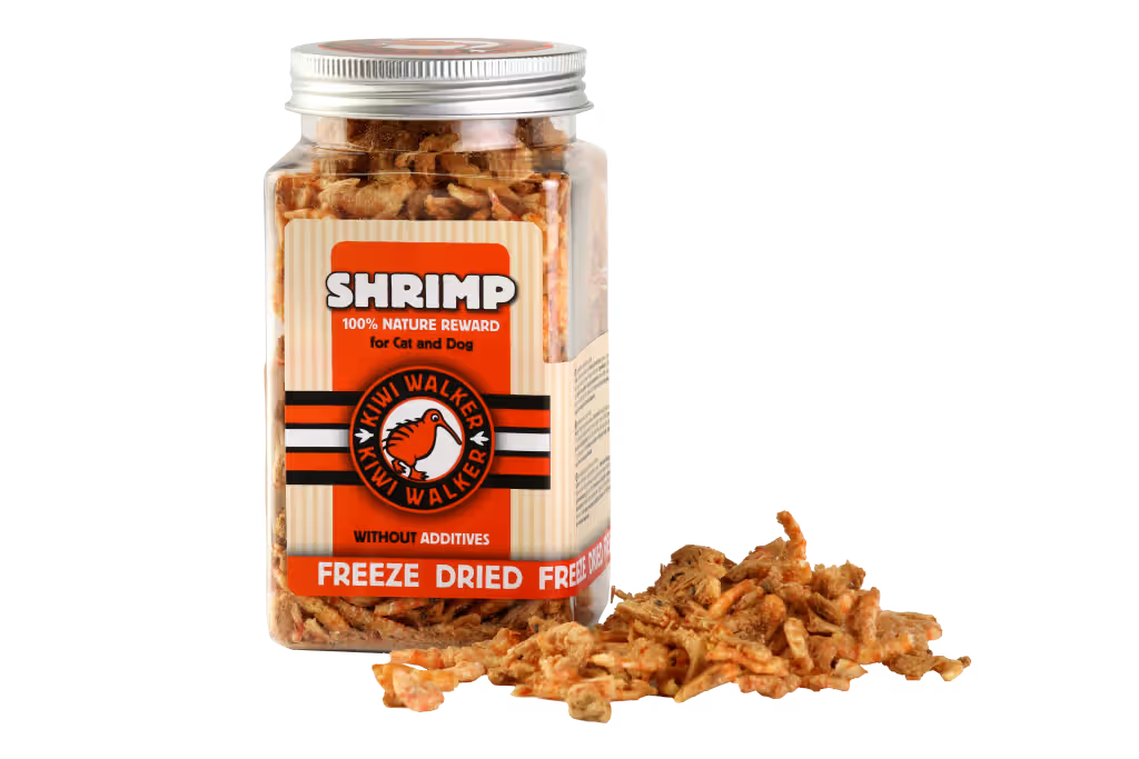 Kiwi Walker Shrimps Square Jar Perro Camarón - Snack para perro