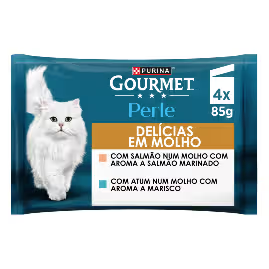 Gourmet Perle Delights in Gravy Adult and Senior Cat Fish - Wet cat food