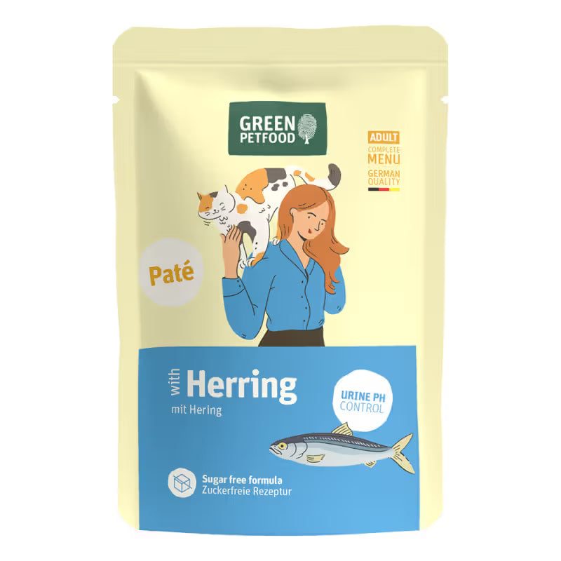 Green Petfood Gato Adulto Controlo do pH Urinário Frango Grain-Free - Ração húmida para gato para saúde urinária