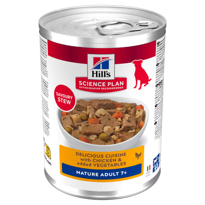 Hills Mature 7+ Cão Sénior Frango - Ração húmida para cão