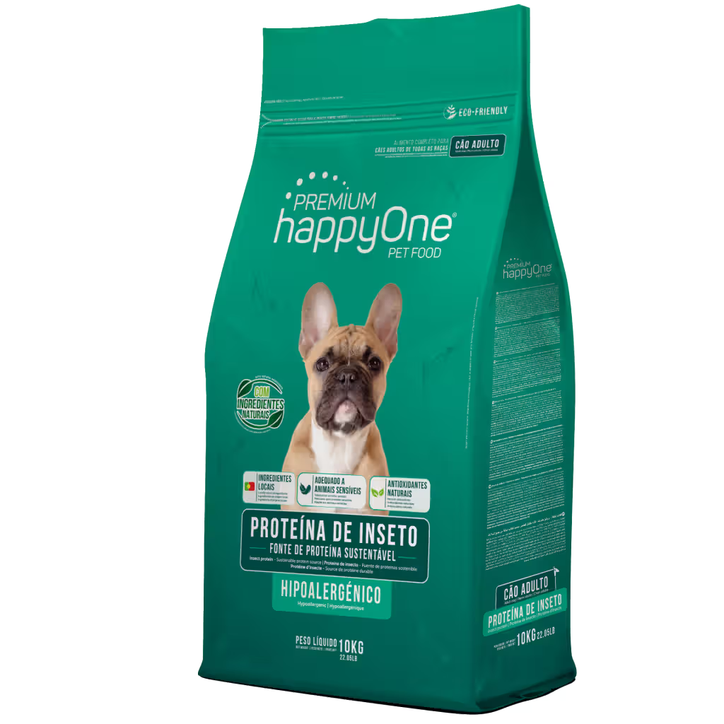 HappyOne Premium Cão Proteína de Insetos - Ração seca para cão