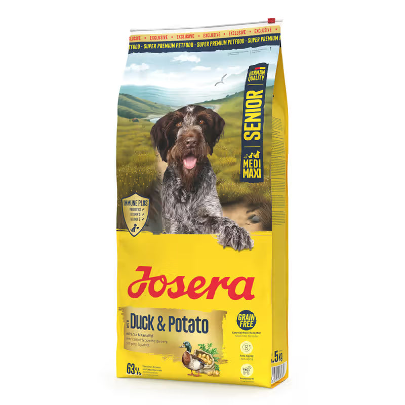 Josera Medi Maxi Cão Sénior Grain-Free Pato e Batata - Ração seca para cão